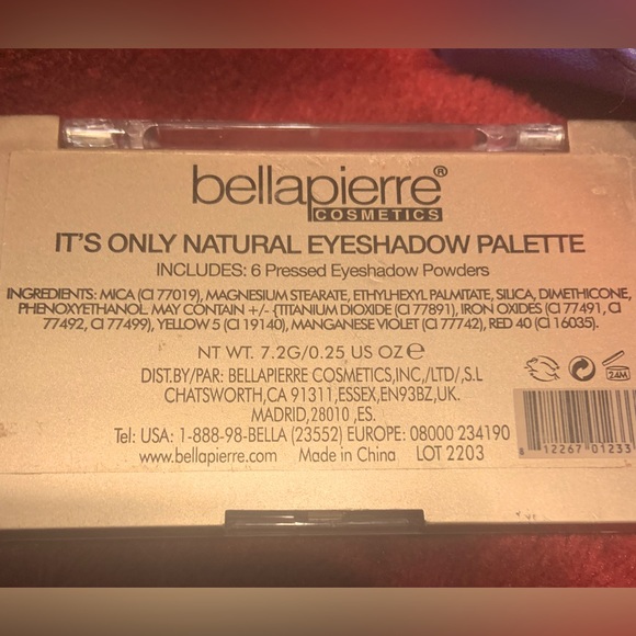 Bellapierre Cosmetics Eyeshadow Palette. 6 Buttery Smooth Shades. - Picture 4 of 5